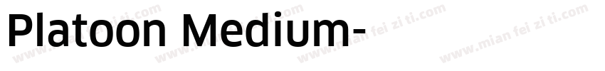 Platoon Medium字体转换